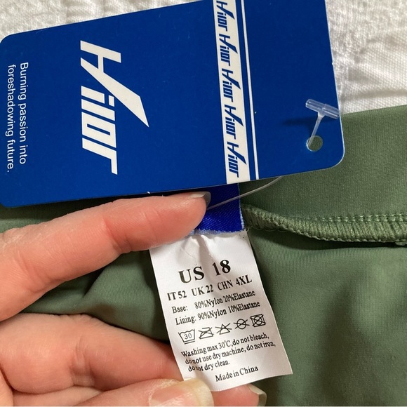 NWT Hilor swimsuit skirt bikini swim bottoms size 18 - Picture 8 of 8